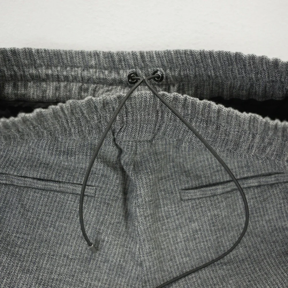 Golden Goose‎ Deluxe Lyman Trousers Grey Textured Elastic Waist Pants M